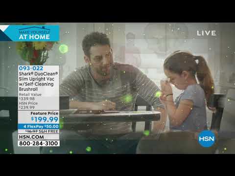 Shark DuoClean Slim Vacuum w/SelfCleaning Brushroll and ...