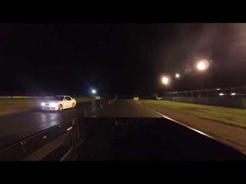 Roll racing brisbane oct2018 Skyline r33 vs BA XR6 Ute, eliminations