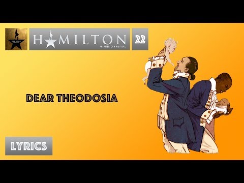 Hamilton - Dear Theodosia video