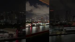 Cruising back to Port of Miami after an amazing cruise (5:30am EST) #carnivalhorizon