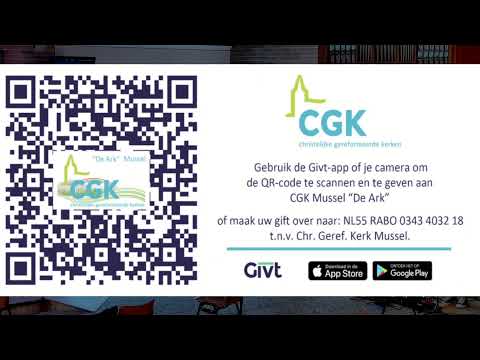 Livestream cgk de ark mussel Blessed2B, voorganger Jarno Holtman