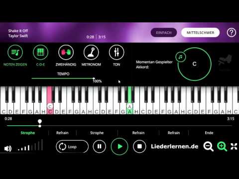 Taylor Swift - Shake It Off - Klavier lernen - Musiknoten - Akkorde