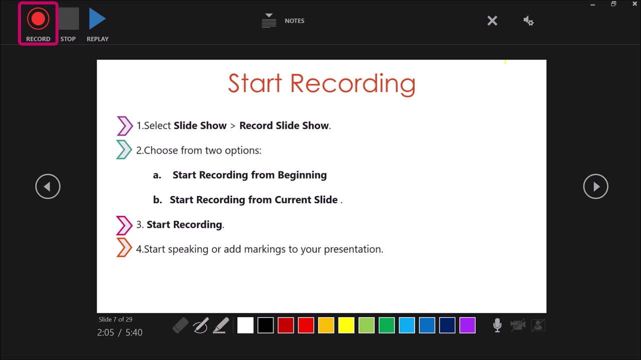 Guide to use PowerPoint in distance learning