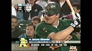 Jason Giambi reaches base 5 times