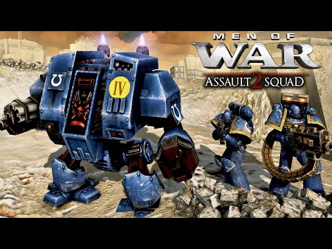 ULTRAMARINES vs BLACK LEGION - Men of War: Warhammer 40k Mod (4K)