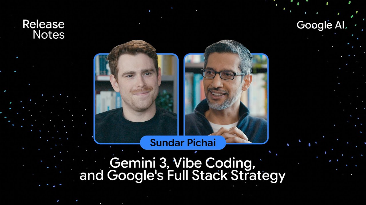 Sundar Pichai: Gemini 3, Vibe Coding and Google's Full Stack Strategy - YouTube