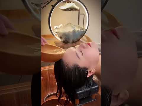 ASMR herbal head spa#relievestress #relievepain #relievepressure #relueveheadache #dandruff #tiktok