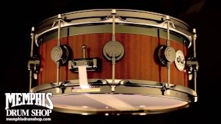 Video thumbnail for DW 14 x 6 Collector's Series Top Edge Maple/Mahogany Snare Drum with MAG Throw-Off - 360 by Memphis Drum Shop