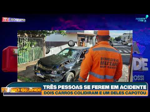 TRÊS PESSOAS SE FEREM EM ACIDENTE