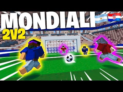 I MONDIALI DI CALCIO 2 contro 2 SU MINECRAFT ITA! - Argentina VS Croazia w/KeNoia Mark Dany