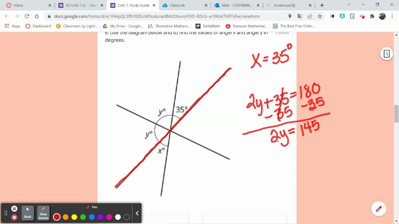 Unit 7 Study Guide Teacher Help Video