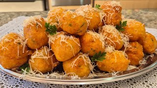 Comi esse BOLINHO em um RESTAURANTE pedi a receita e me passaram