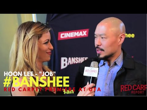 Hoon Lee "Job" intervewed at the Season 4 Premiere for Cinemax' Banshee #Banshee