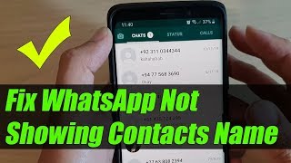 Fix WhatsApp Not Showing Contact