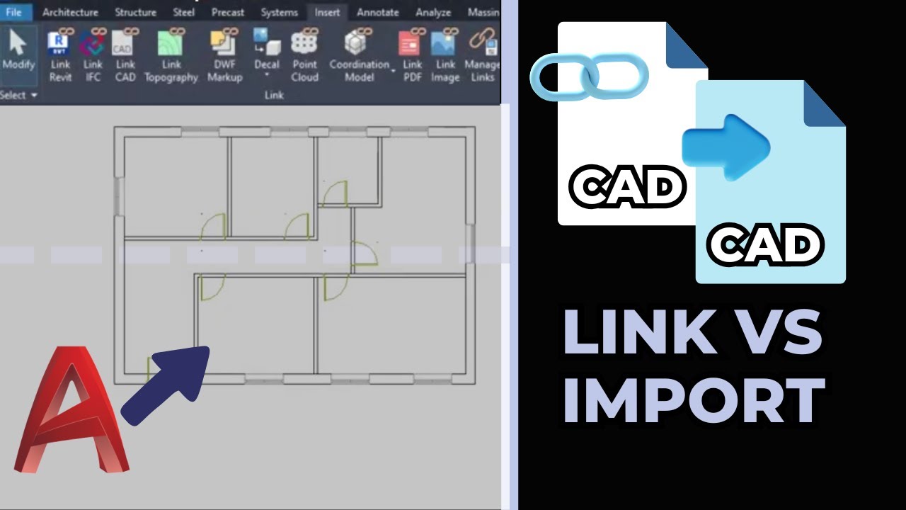 Revit - How to Link a CAD file