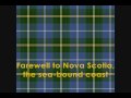 Farewell to Nova Scotia