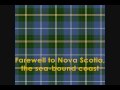 Farewell to Nova Scotia 