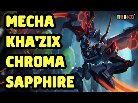 MECHA KHA'ZIX CHROMA SAPPHIRE SKIN SPOTLIGHT - LEAGUE OF LEGENDS