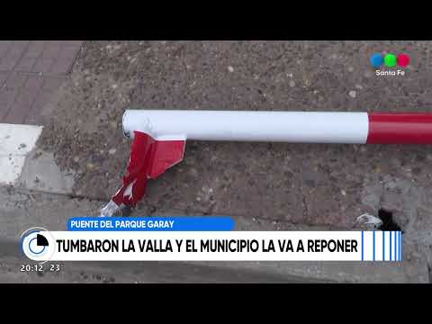 La Municipalidad repondrá la barrera del Puente del Parque Garay