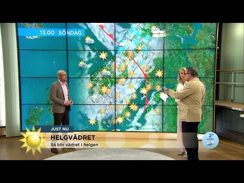 Helgens väder: "Oj oj oj! vilken lördag!" - Nyhetsmorgon (TV4)