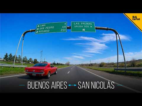 Buenos Aires ↔ San Nicolás ida y vuelta | 5H25 de ruta en un solo día (4K)