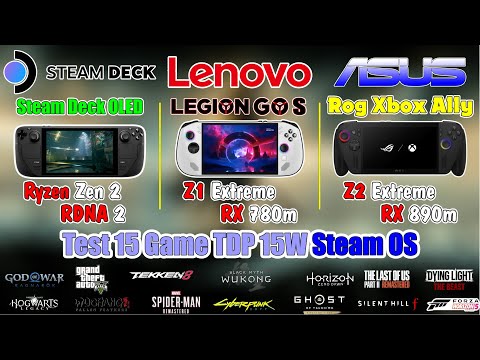 Steam Deck OLED vs ROG Xbox Ally X vs Legion Go S (Running STEAM OS) 🎮 Battle of the Handhelds