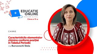 Caracteristicile elementelor chimice conform poziției în Tabelul Periodic
