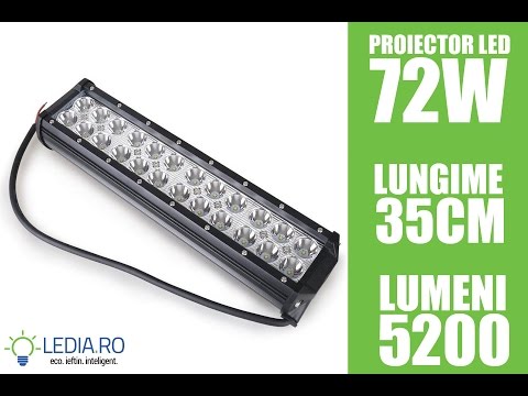 PROIECTOR LED OFFROAD 72W 35CM LEDIA.RO SIBIU