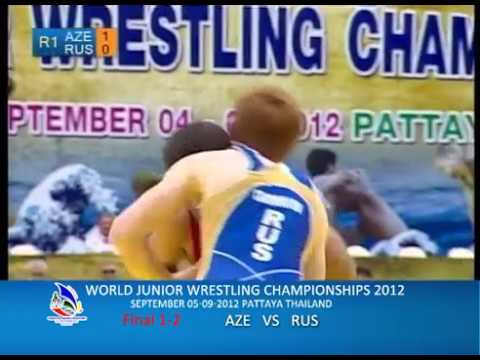 WORLD JUNIOR WRESTLING CHAMPIONSHIPS 2012 AZE VS RUS