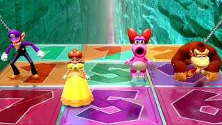 Mario Party Superstars Minigames 3 Players - Waluigi vs Daisy vs Birdo vs Donkey Kong
