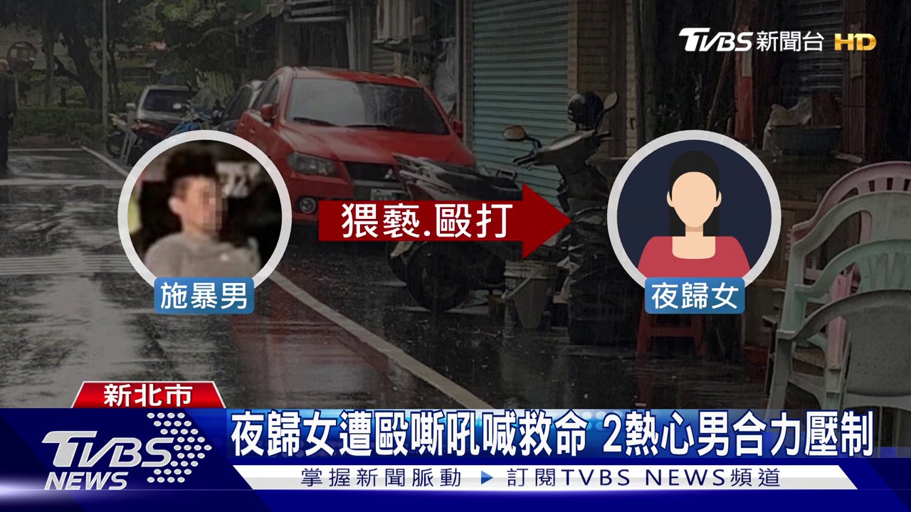 隨機攻擊！男痛毆夜歸女　還企圖扯褲猥褻