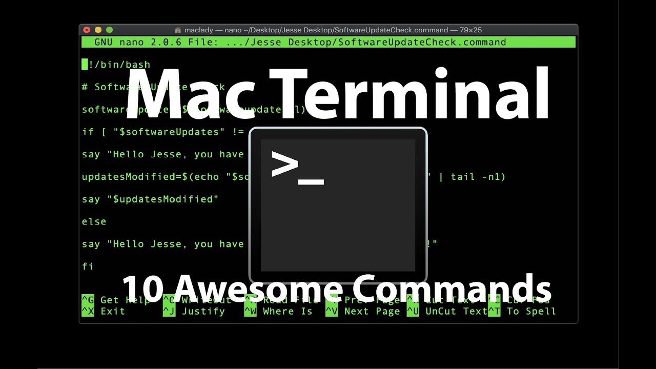 Mac Terminal  10 Awesome Mac Terminal Commands!