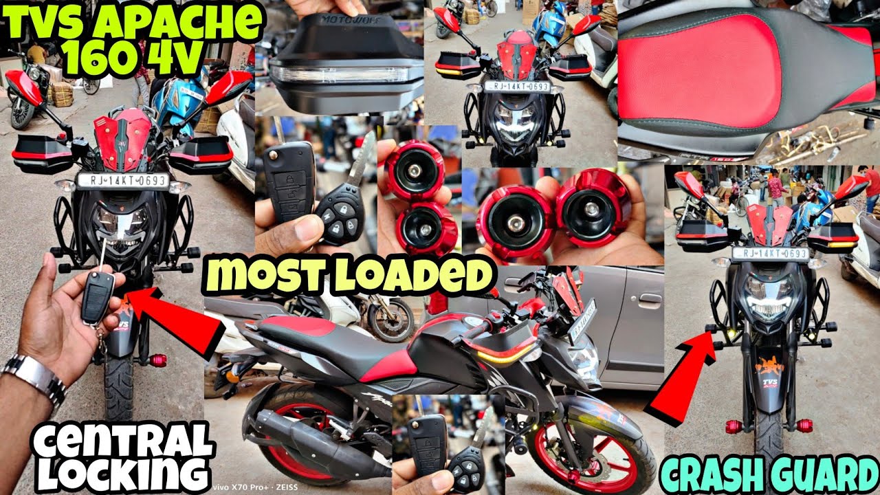 Tvs apache RTR 1604v modification | अब तक की सबसे ज्यादा modified TVs Apache 160 4v 2022