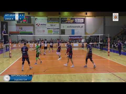 Patryk Napiórkowski in match APP Krispol Września - ZAKSA Kędzierzyn-Koźle