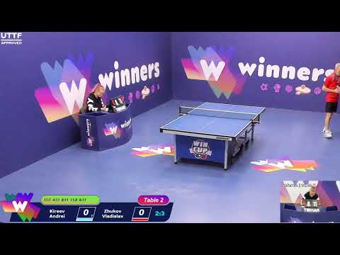 WINners CUP table 2  04.10  Kireev Andrei - Zhukov Vladislav 17:30