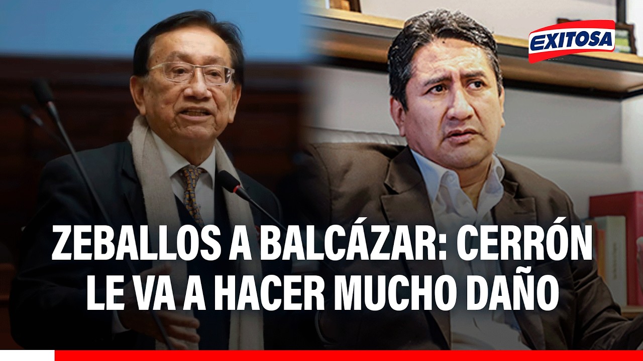 🔴🔵 "Le va a hacer mucho daño": Zeballos recomienda a José Balcázar ALEJARSE de Vladimir Cerrón