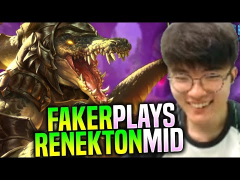FAker Full game renekton mid lane Challenger