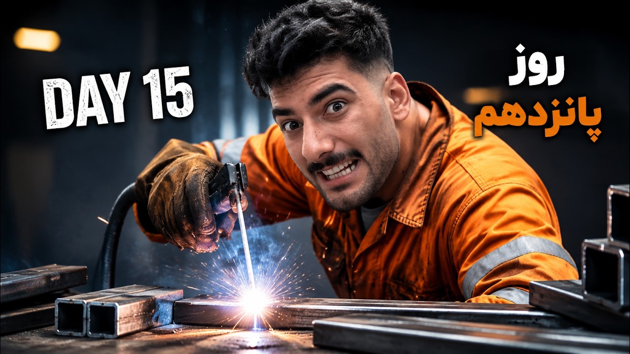 من ۱۵ روز فقط جوشکاری کردم 😳👨‍🏭 I spent 15 full days just welding