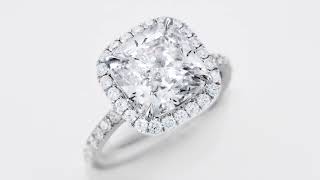 Harry Winston The One Cushion‑Cut Diamond Micropavé Ring + 2026 + Luxury Jewelry Showcase