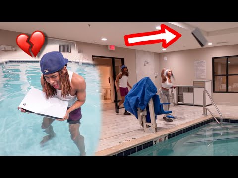 ANGRY EX GIRLFRIEND THROWS PS5 IN THE POOL!!!! PRANK GONE WRONG! WE'RE DONE💔