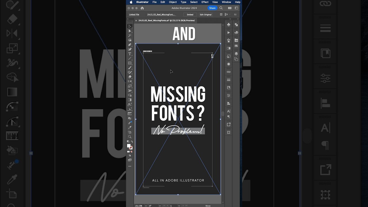 Easily Outline Missing Fonts Directly in Adobe Illustrator