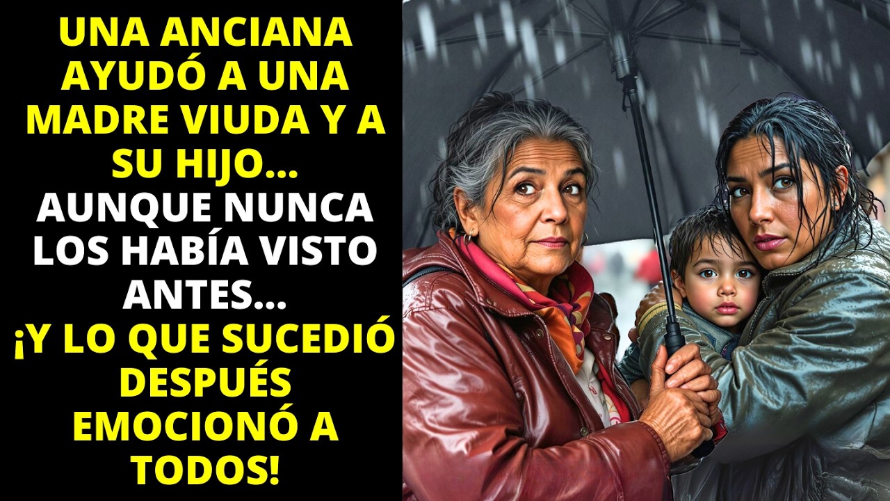 ANCIANA AYUDA A UNA MADRE VIUDA Y A SU HIJO DESCONOCIDOS, Y UNA EMOTIVA ACCIÓN LO CAMBIA TODO.
