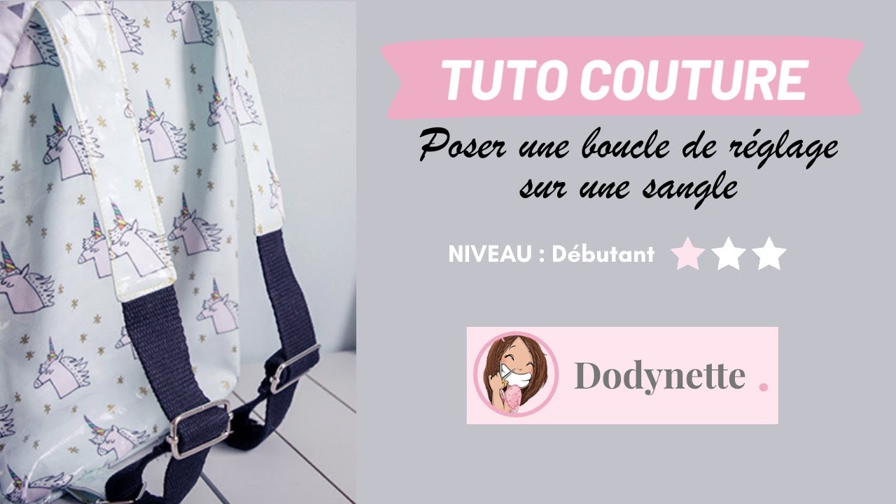 installer une boucle de réglage sur un sac (tuto couture)