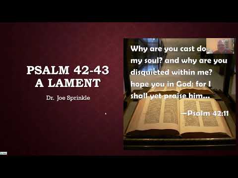 Psalms 42 43 - A Lament