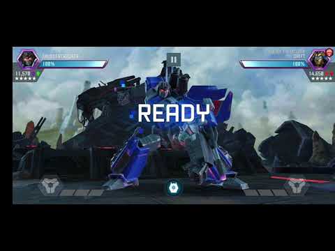 Transformers forged to fight: 1st battle with Thundercracker rank 5 vs. Drift spotlight
