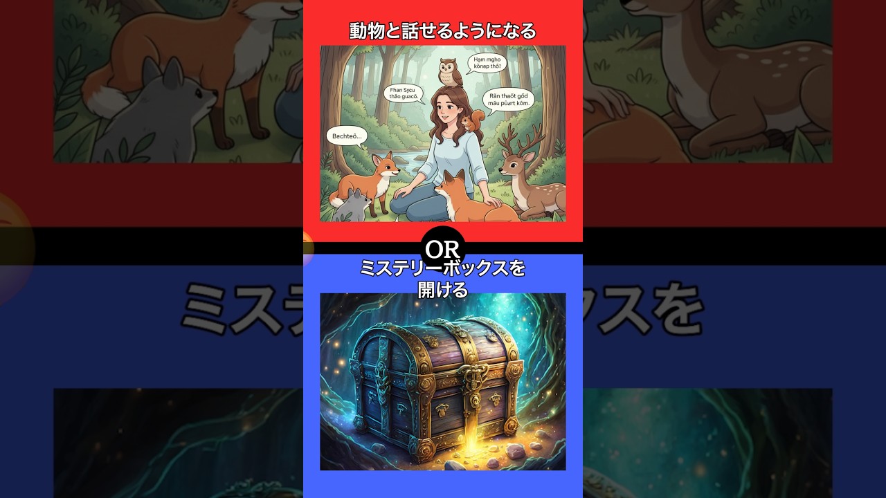 あなたはどちらを選びますか？