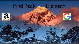 YouTube video 'Find Peak Element - LeetCode 162 - Python - Binary Search'