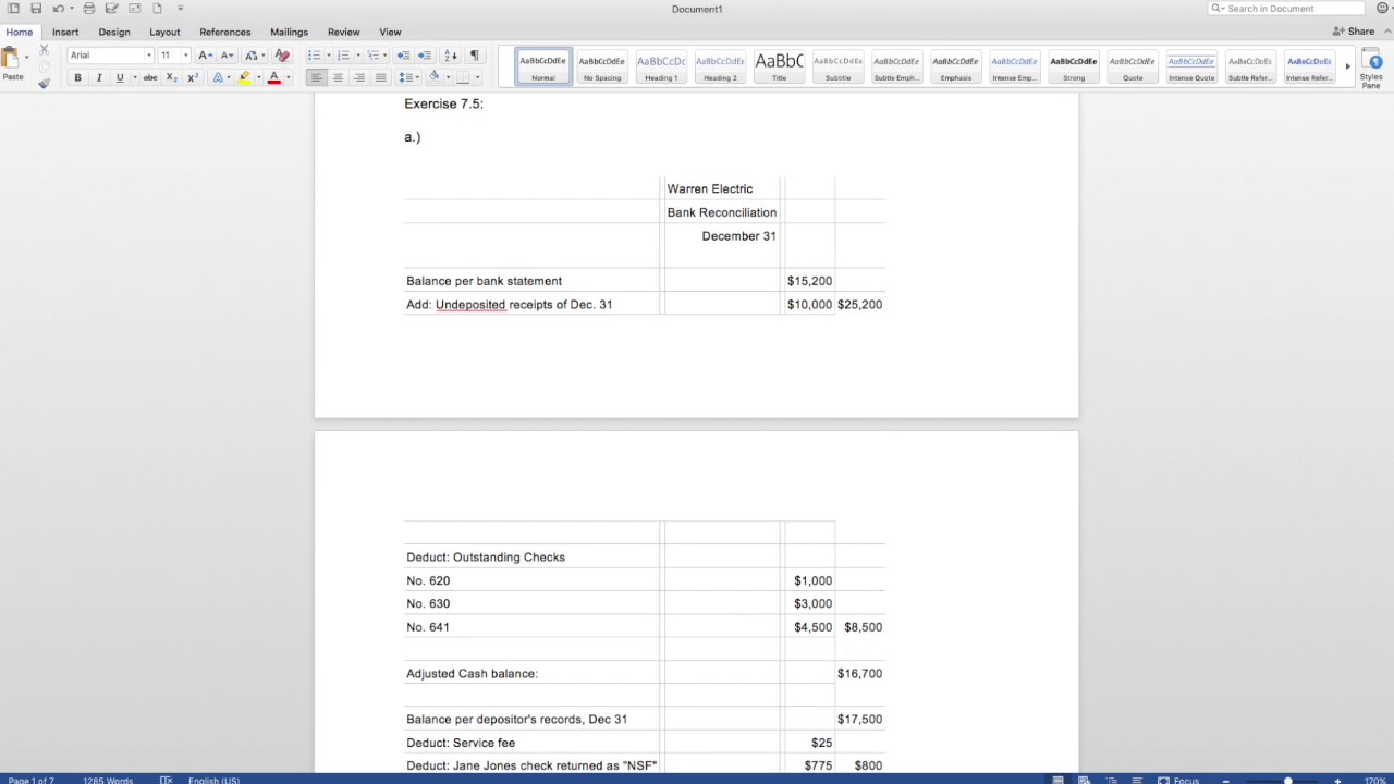 Problem solution: Accounting Written Assignment Exercise 7.5
