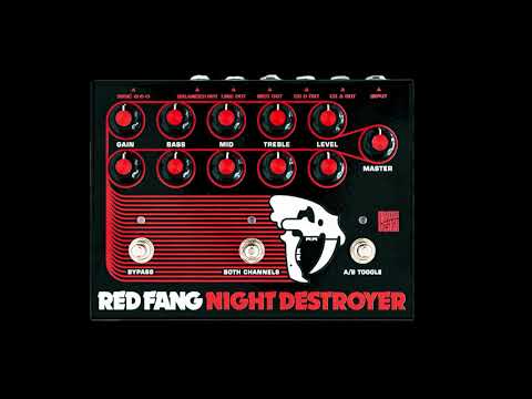 Hilbish Design Red Fang Night Destroyer Preamp Pedal Limited Edition Sunn Beta image 2