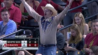 CWS@ARI: Fan dressed like cowboy dances to YMCA